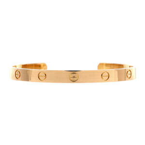 Cartier Love Cuff Bracelet 18K Yellow Gold